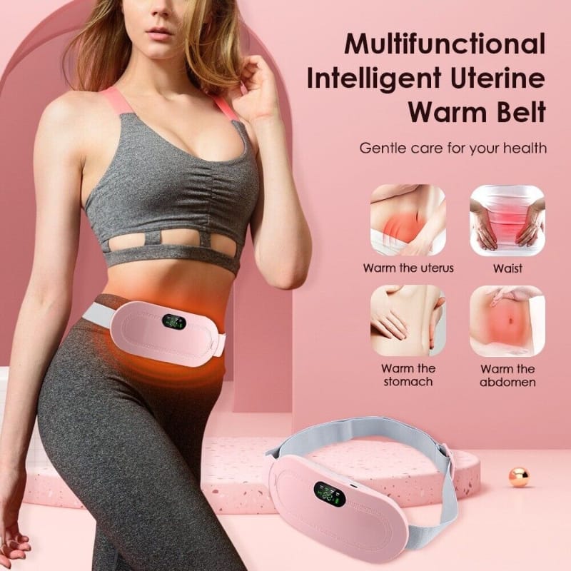 Heating And Vibrating Digital Period Pad For Healing Period Cramps - Women's Care Pin Relief.